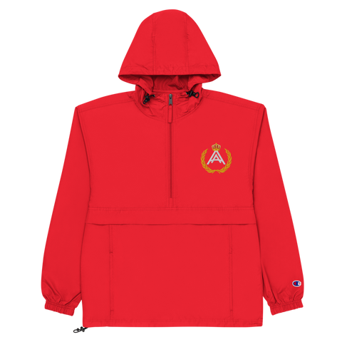 Embroidered Champion x Amandla Apparel Packable Jacket - Red