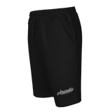 Retro Brand Fleece Shorts - Black