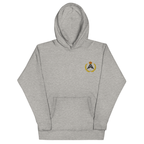 Logo Embroidered Hoodie - Carbon Grey