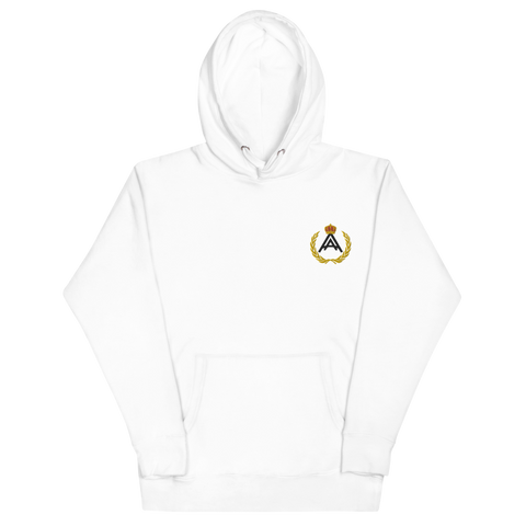 Logo Embroidered Hoodie - White